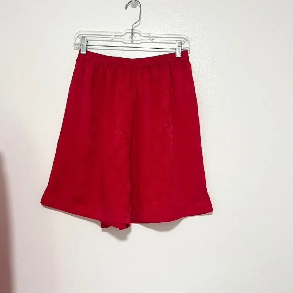 Vintage RARE Gold Label Victoria’s Secret 2 PC Pajama M Christmas Red Shorts